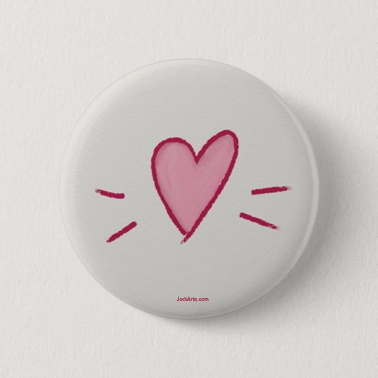 Tragen Sie Ihr Herz auf Ihrer Hülse Button (Vorderseite)