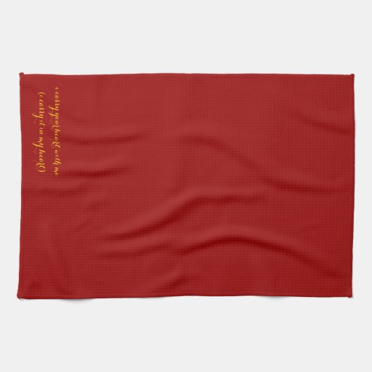 Tragen Sie Ihr Herz Handtuch (Horizontal)