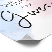 Tragen Sie Ihr Party nach Geschlecht Poster (Ecke)