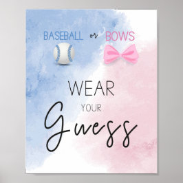 Tragen Sie Ihr Party nach Geschlecht Poster