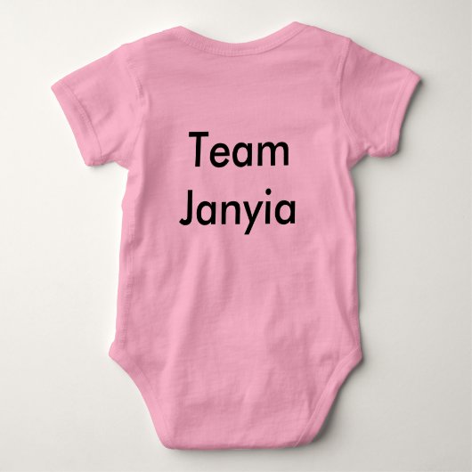 Tragen Sie Ihr Team Janyia Baby Strampler (Rückseite)