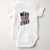 Tragen Sie Ihre Geschichte: Einzigartige, individu Baby Strampler (Rückseite)
