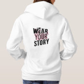 Tragen Sie Ihre Geschichte: Einzigartige, individu Hoodie (Rückseite)