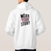 Tragen Sie Ihre Geschichte: Einzigartige, individu Hoodie (Rückseite)
