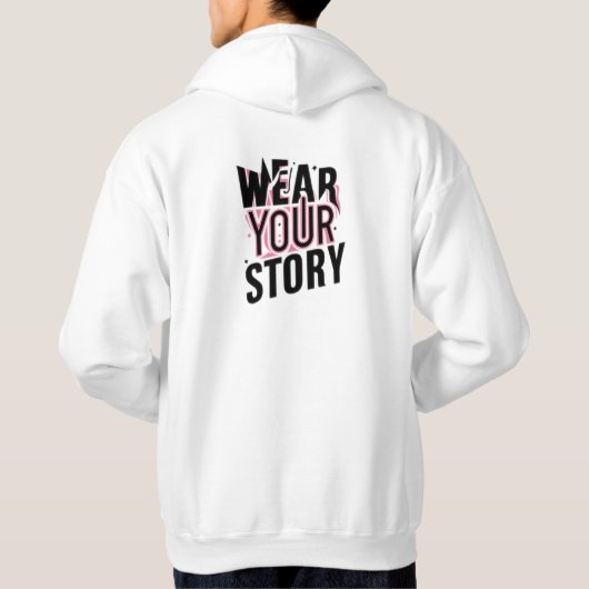 Tragen Sie Ihre Geschichte: Einzigartige, individu Hoodie (Rückseite)