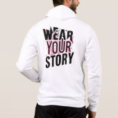 Tragen Sie Ihre Geschichte: Einzigartige, individu Hoodie (Rückseite)
