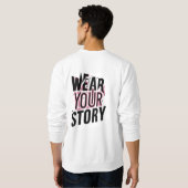 Tragen Sie Ihre Geschichte: Einzigartige, individu Sweatshirt (Schwarz voll)