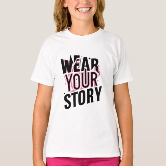 Tragen Sie Ihre Geschichte: Einzigartige, individu T-Shirt (Vorderseite)
