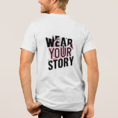 Tragen Sie Ihre Geschichte: Einzigartige, individu Tri-Blend Shirt (Rückseite)