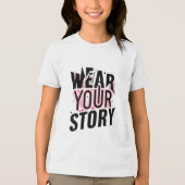 Tragen Sie Ihre Geschichte: Einzigartige, individu Tri-Blend Shirt (Vorderseite)