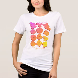 Tragen Sie Ihre Stimmung farbenfrohes Design Tri-Blend Shirt