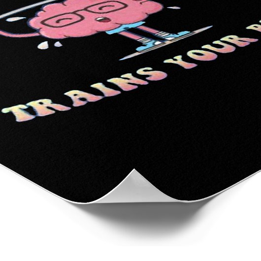 Tragen Sie Ihren Brain Reading Books Reader Librar Poster (Ecke)