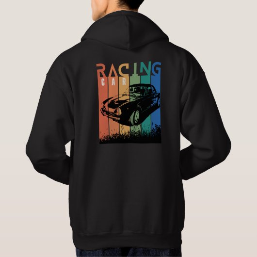 Tragen Sie Ihren Sport, Auto Racing Hoodie (Rückseite)