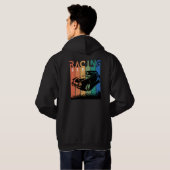 Tragen Sie Ihren Sport, Auto Racing Hoodie (Schwarz voll)