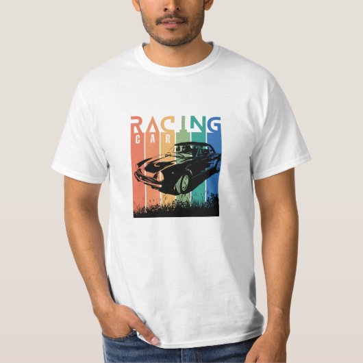 Tragen Sie Ihren Sport, Auto Racing T-Shirt (Vorderseite)