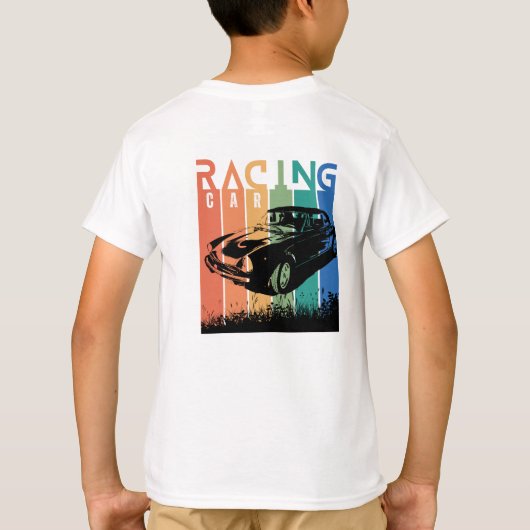 Tragen Sie Ihren Sport, Auto Racing T-Shirt (Rückseite)