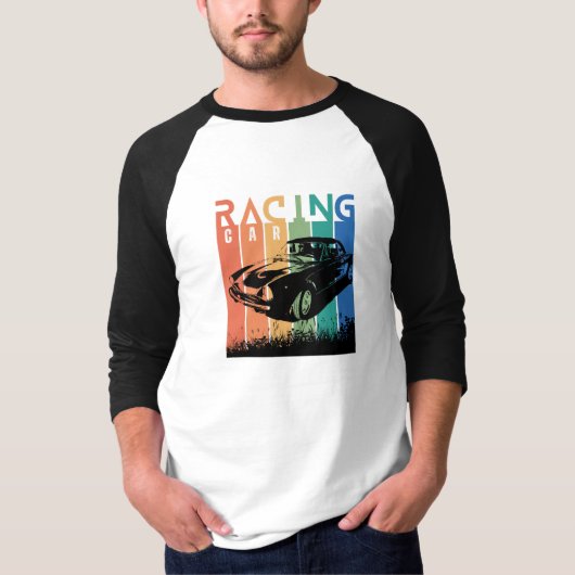 Tragen Sie Ihren Sport, Auto Racing T-Shirt (Vorderseite)