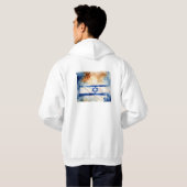Tragen Sie Ihren Stolz auf Israel Flag Hoodie (Schwarz voll)