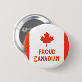 Tragen Sie Ihren Stolz: Classic Canada Flag Button (Vorne & Hinten)