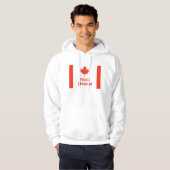 Tragen Sie Ihren Stolz: Classic Canada Flag Hoodie (Vorne ganz)