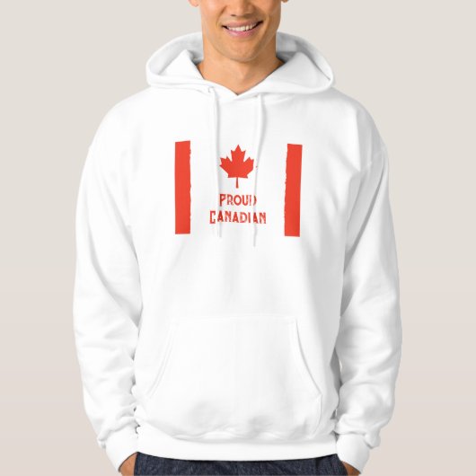 Tragen Sie Ihren Stolz: Classic Canada Flag Hoodie (Vorderseite)