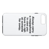 Tragen Sie immer ein Megaphon Case-Mate iPhone Hülle (Rückseite (Horizontal))