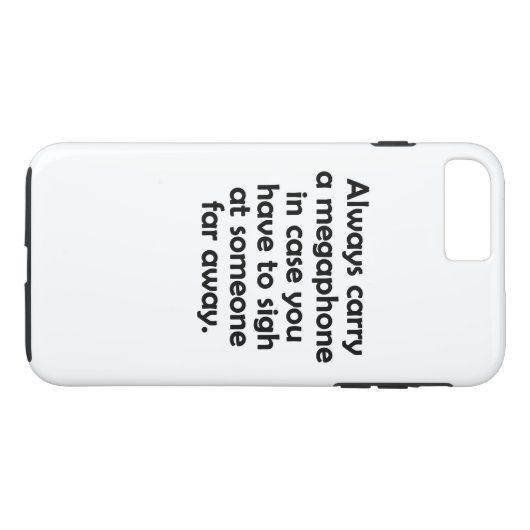 Tragen Sie immer ein Megaphon Case-Mate iPhone Hülle (Rückseite (Horizontal))