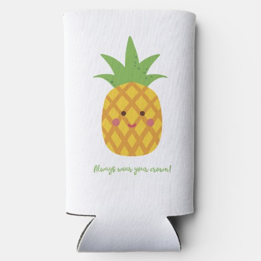 Tragen Sie immer Ihre Kronenananas Selters Dosenkühler (Rückseite)