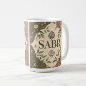 Tragen Sie Kraft mit - diese Aufkleber für Geduld Kaffeetasse (VorderseiteRechts)