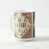 Tragen Sie Kraft mit - diese Aufkleber für Geduld Kaffeetasse (Vorderseite Links)