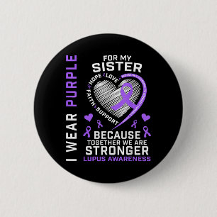 Tragen Sie Lila für den Monat der Lupus-Bewusstsei Button