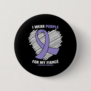 Tragen Sie Lila für meine Verlobte Fibromyalgie Be Button