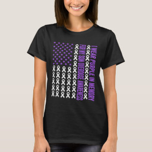 Tragen Sie Lila im Gedächtnis für meine Son-Überdo T-Shirt