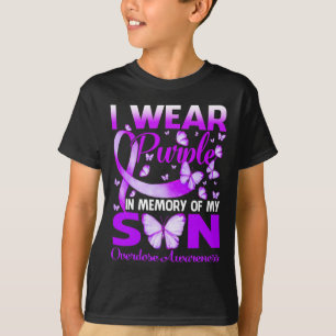 Tragen Sie Lila im Gedächtnis für meine Son-Überdo T-Shirt