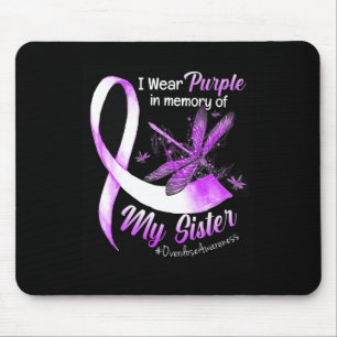 Tragen Sie Lila in Erinnerung an meine Schwester Ü Mousepad