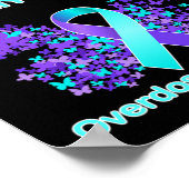 Tragen Sie Lila in Erinnerung für meine Schwester Poster (Ecke)