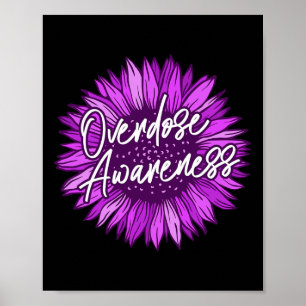 Tragen Sie Lila Überdosierung Bewusstsein Geschenk Poster