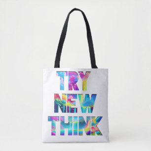 TRAGEN SIE NEUES DENKEN - Motivierend Angebotsdesi Tasche