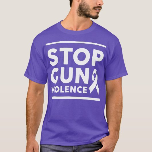 Tragen Sie Orange Anti Gun Kontrolle Schützen Stop T-Shirt (Vorderseite)