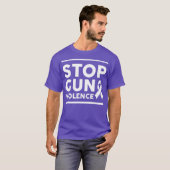 Tragen Sie Orange Anti Gun Kontrolle Schützen Stop T-Shirt (Vorne ganz)