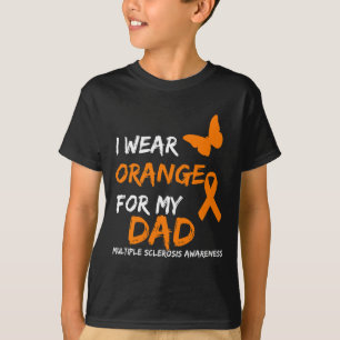 Tragen Sie Orange für meinen Vater Multipler Skler T-Shirt
