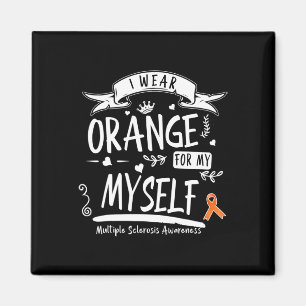 Tragen Sie Orange für sich selbst, Frau und Multip Magnet