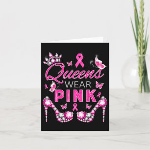 Tragen Sie Pink Breast Cancer Awareness Ribbon Sup Karte
