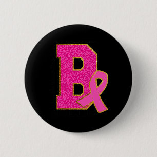 Tragen Sie Pink Bulldogs Breast Cancer Awareness B Button