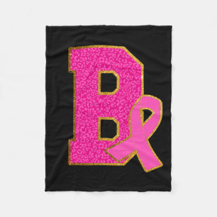 Tragen Sie Pink Bulldogs Breast Cancer Awareness B Fleecedecke