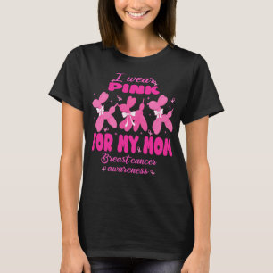 Tragen Sie Pink für die Mama Niedlicher Ballon Hun T-Shirt
