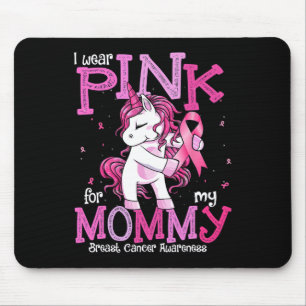 Tragen Sie Pink für mein Mama-Shirt Brustkrebs-Bew Mousepad