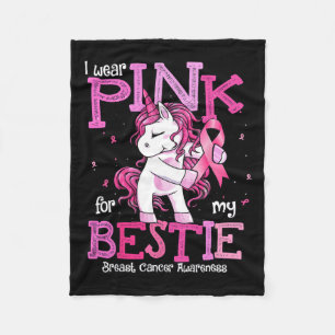 Tragen Sie Pink für meine Bestie Shirt Brustkrebs Fleecedecke