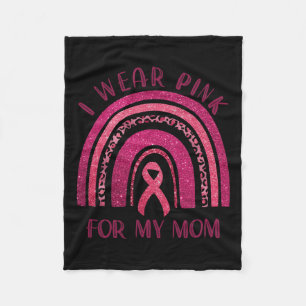 Tragen Sie Pink für meine Mama Pink Ribbon Brustkr Fleecedecke