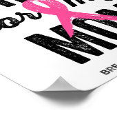 Tragen Sie Pink für meine Mama Poster (Ecke)